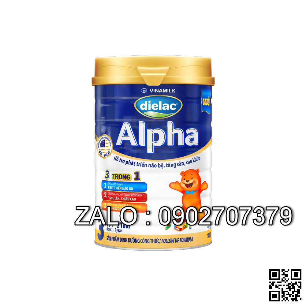 Vinamilk Sửa bột Dielac Alpha 3 900g