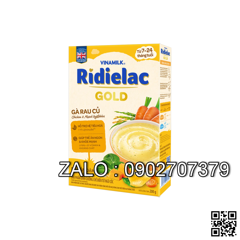 Vinamilk Ridielac Gold Bột ăn dặm Bò Rau Củ