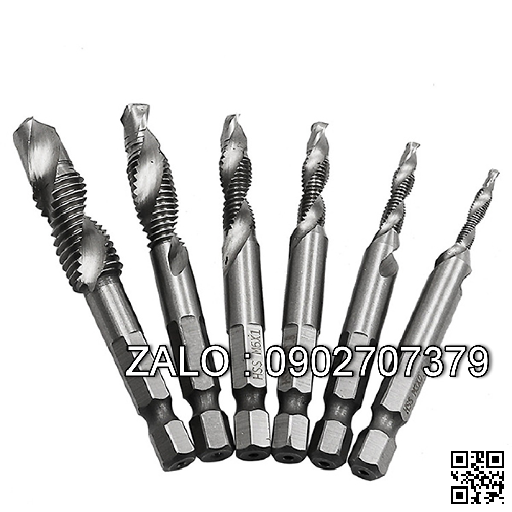 Bộ 6 Mũi Khoan Taro Ren M3 M10 Mạ Titan Mũi Khoan Mạ Titan N245