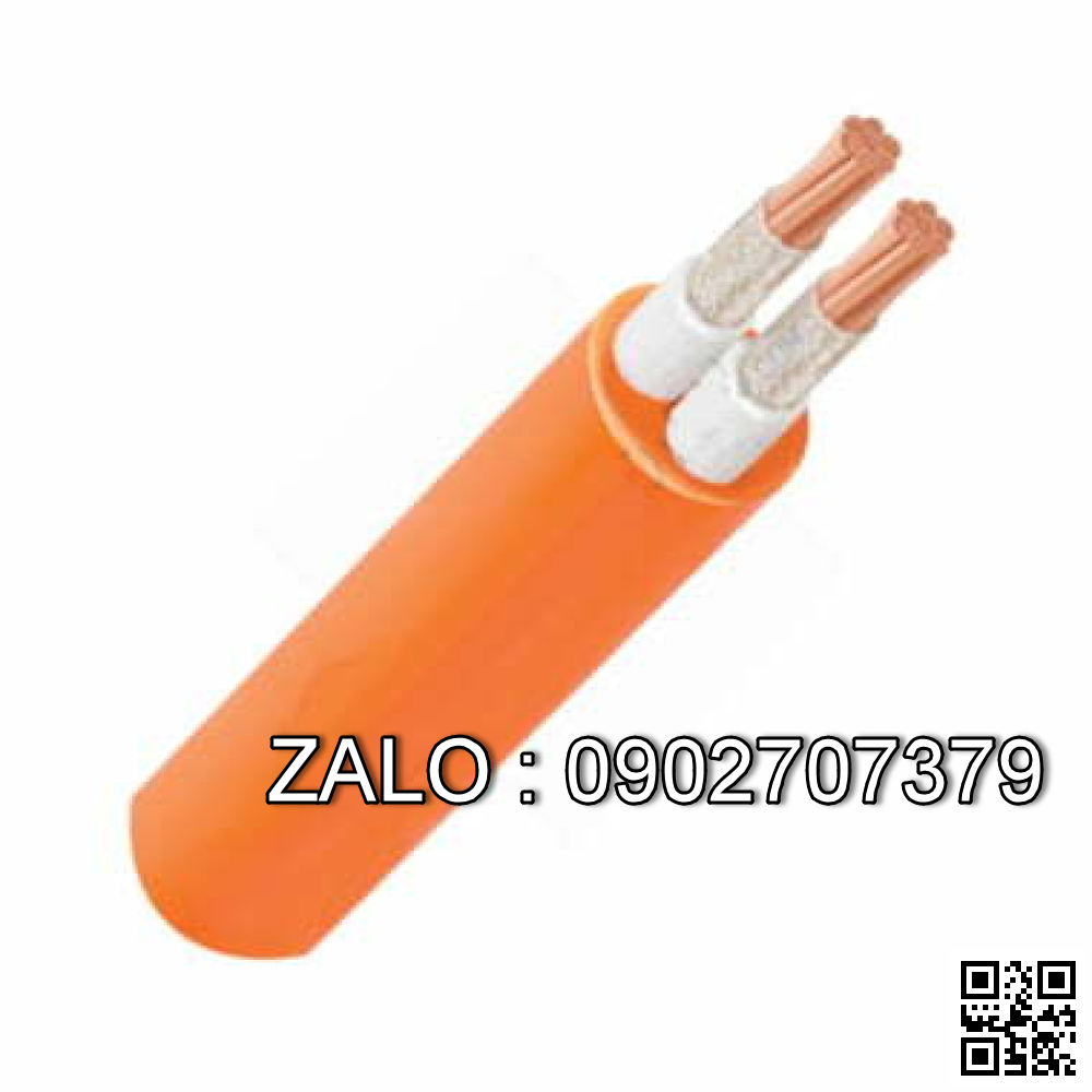 Cáp điện chống cháy Cadivi CXV/FR-2×1.5 (2×7/0.52) – 0.6/1kV