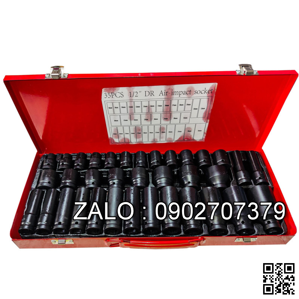 Bộ khẩu đen 35 chi tiết , Gồm khẩu ngắn từ 8-32mm, khẩu dài từ 10-32mm GW-LS0035