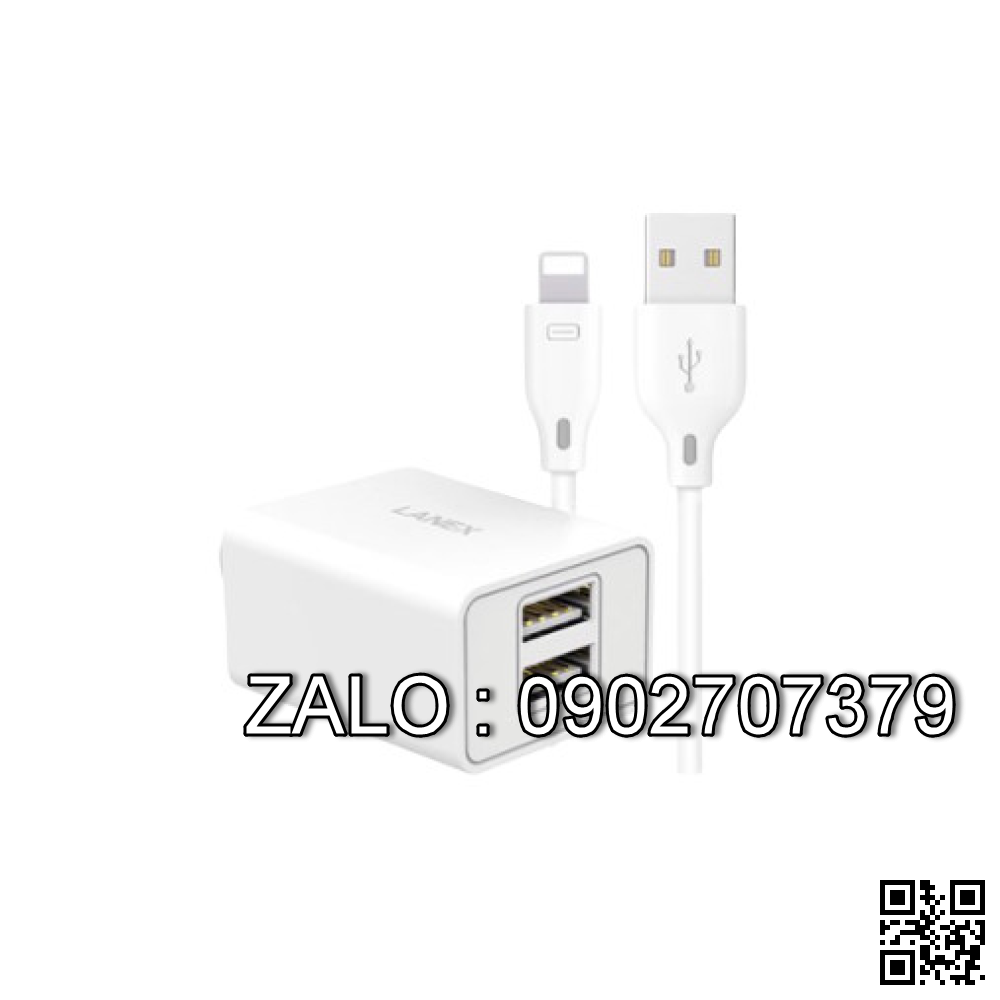 Bộ Sạc Nhanh Lightning 3.0A Lanex 03CL- 1m