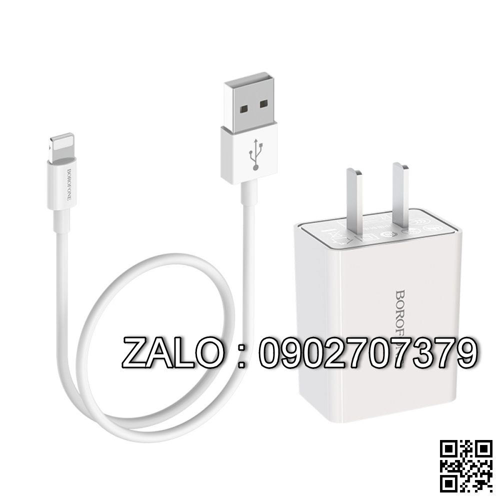 Bộ Cóc Cáp Sạc Nhanh 1 Usb V8 2.1A HOCO C72 - 1m