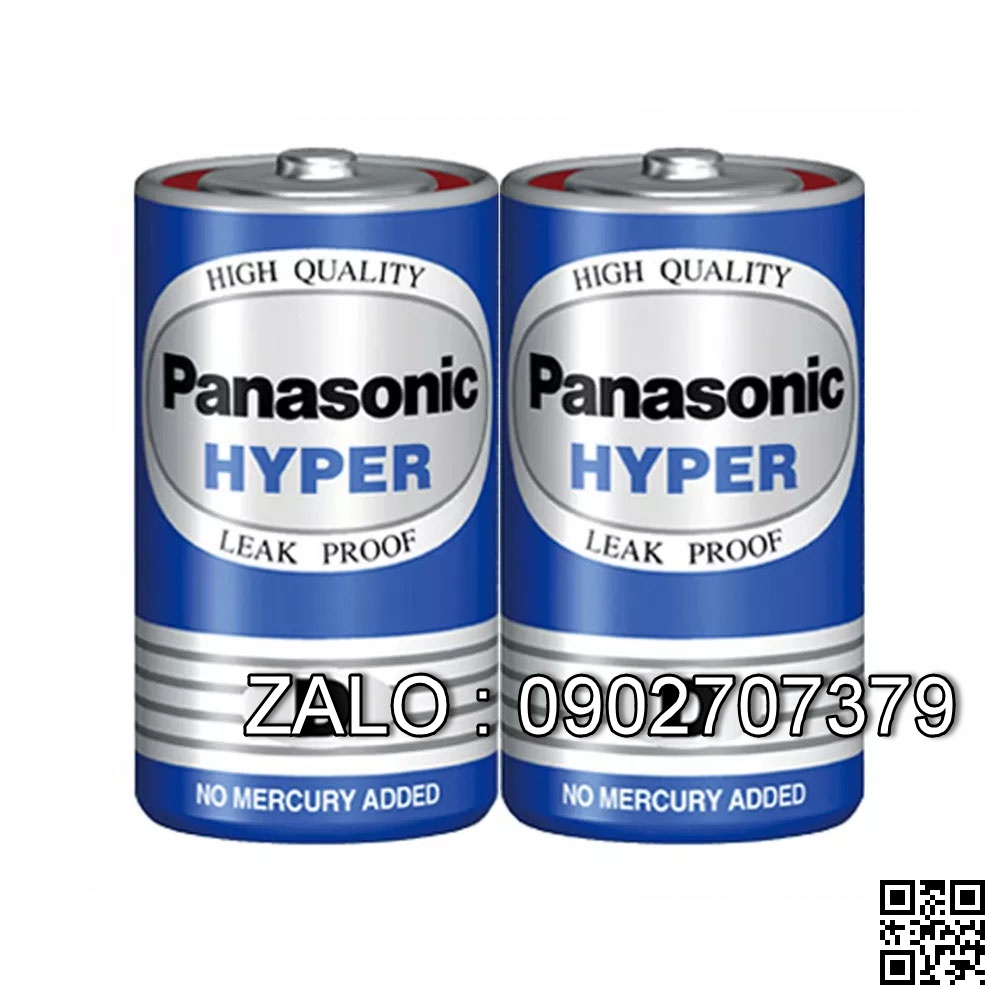 Bộ 2 Pin than đại D Panasonic R20UT/2S (2 D)