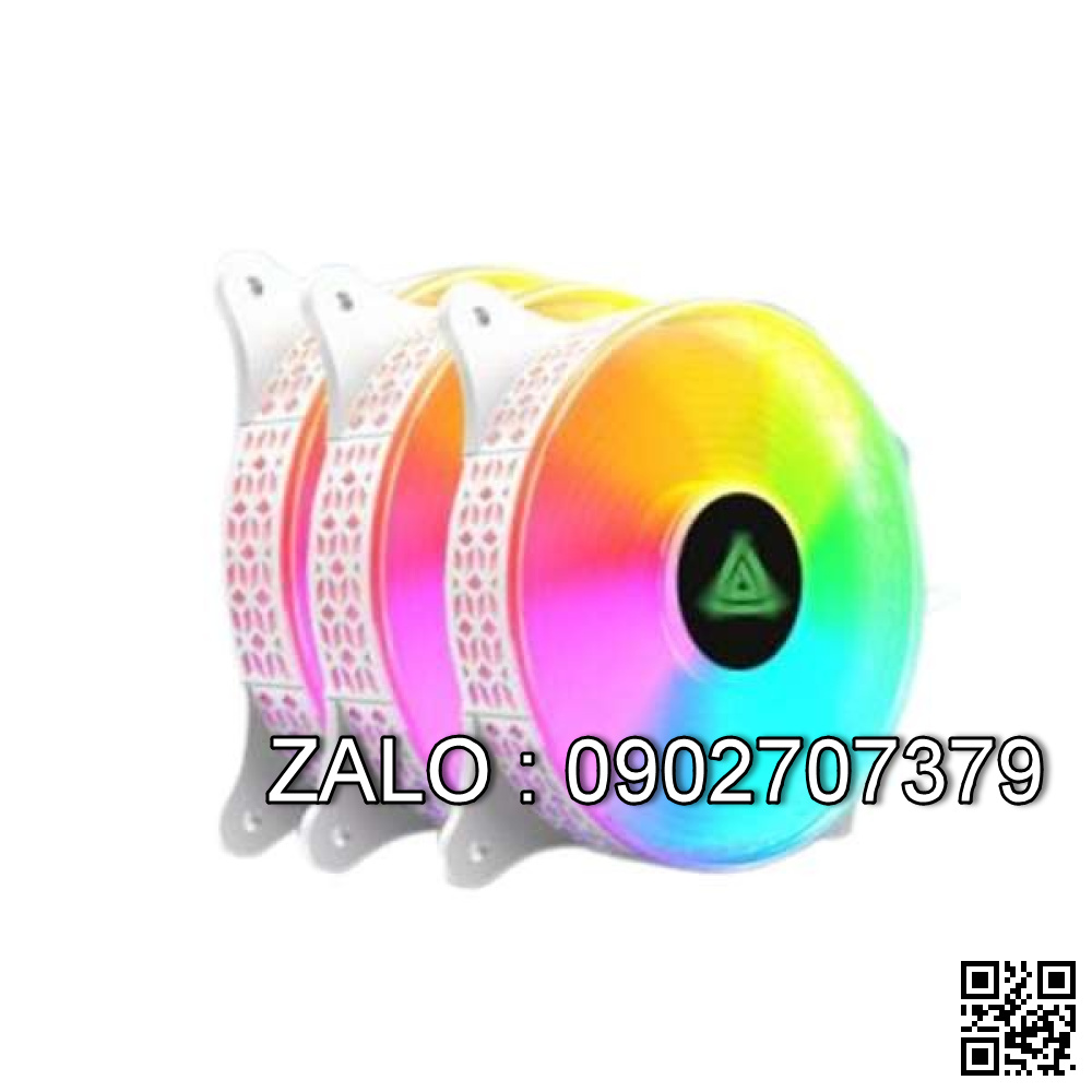 Bộ Fan Case 3 Fan VSPTECH V400C LED ARGB (Đen, Trắng, Hồng, Xanh)