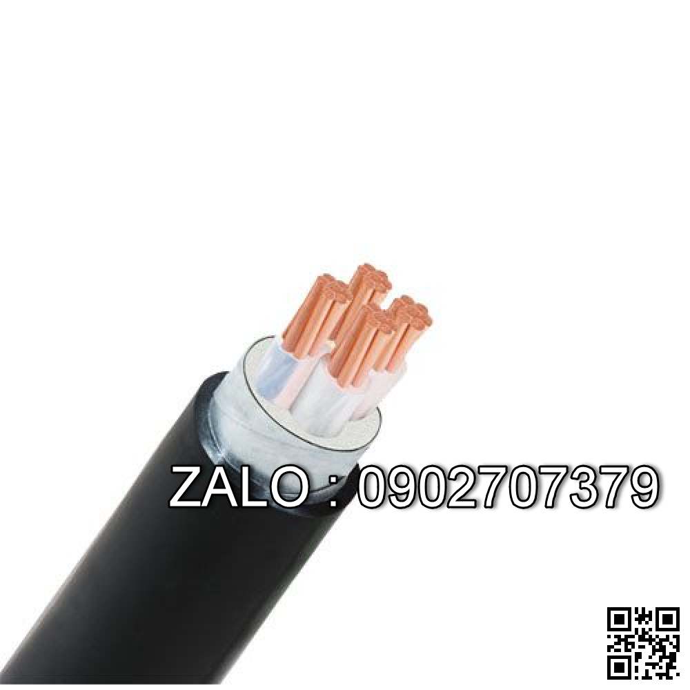 Cáp điện lực hạ thế có giáp bảo vệ - TCVN 5935 (4 lõi, ruột đồng, cách điện XLPE, giáp bằng thép bảo vệ) CXV/DSTA-4x25 (4x7/2.14) -0,6/1kV