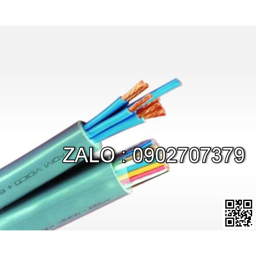 Cáp điều khiển (8 lõi, ruột đồng, cách điện PVC, vỏ PVC) DVV-8x4 (8x7/0.85) -0,6/1kV