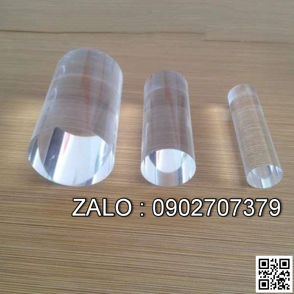 Cây Mica ( Acrylic ) Tròn Đặc Trắng Trong Phi 20Mm, 25Mm