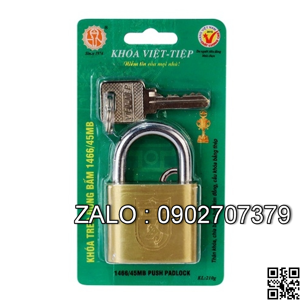 Khóa treo đồng bấm 1466/45 MB