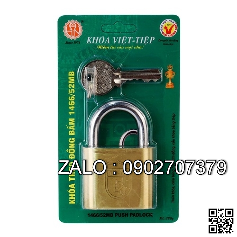 Khóa treo đồng bấm 1466/52 MB