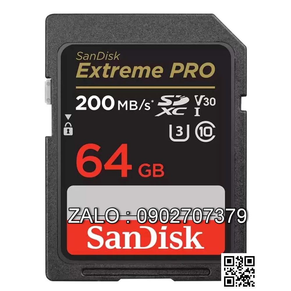 Thẻ Nhớ SD Sandisk 64G - 100Mb/S Class 10 Box