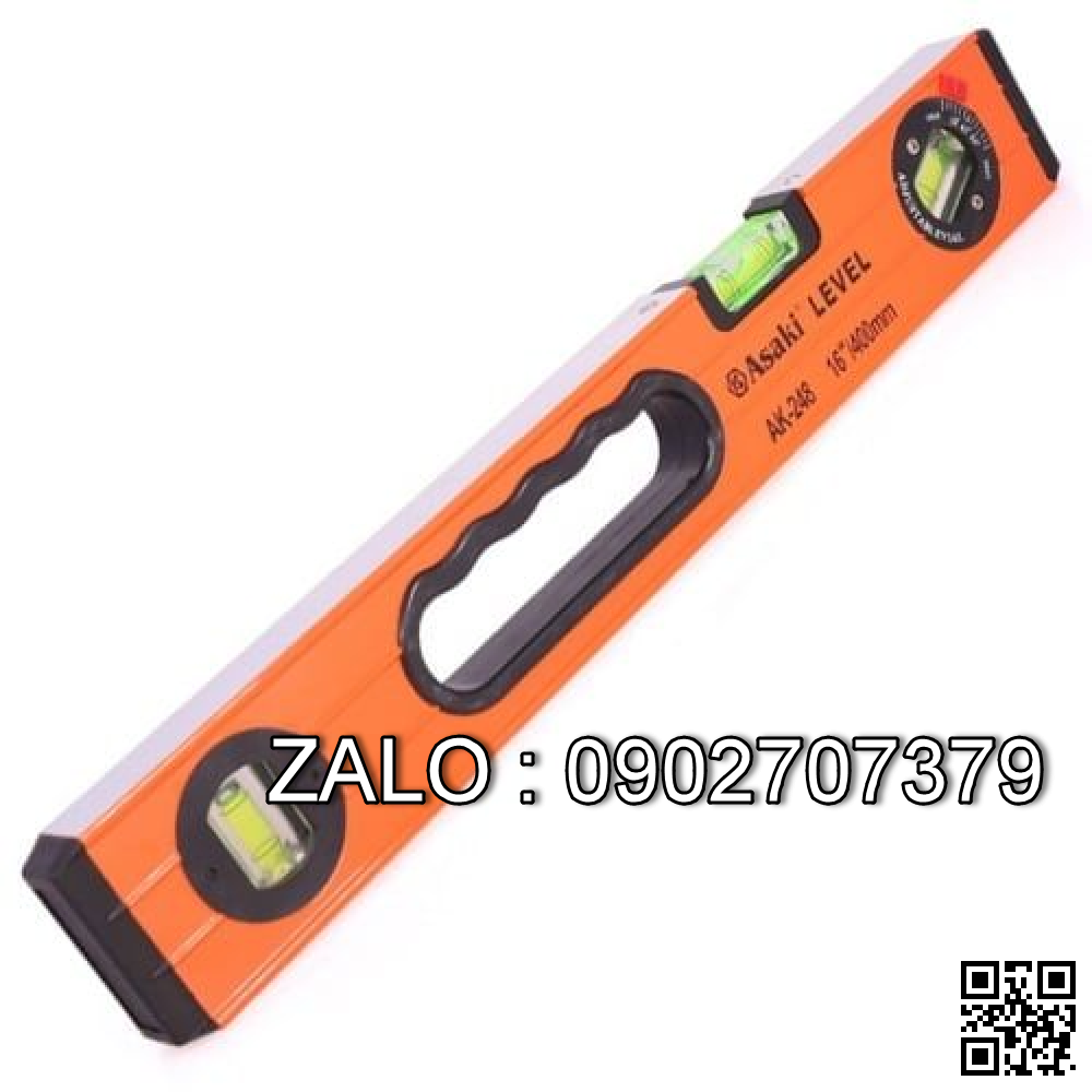 Thước thủy Nhôm Asaki 32''/800mm màu xám bạc AK-0112