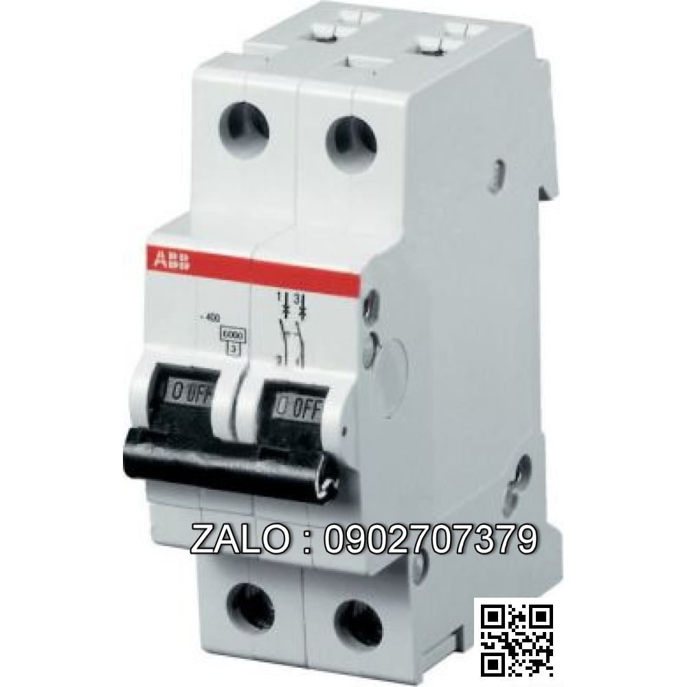 MCB ABB SH202-C16 6KA 16A 2P