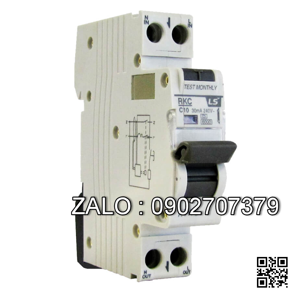 RCBO LS RKC 1P+N 10A 6kA 30mA