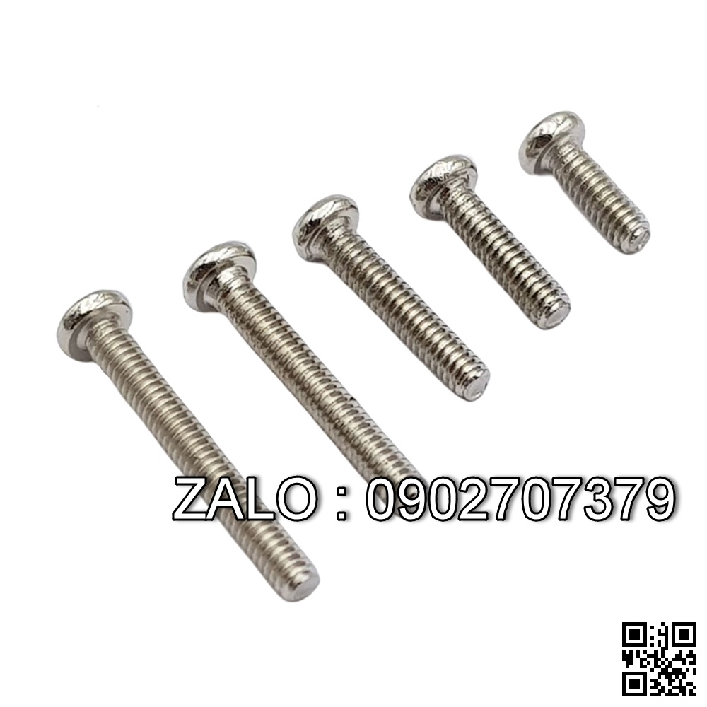 Ốc vít đầu tròn inox 304 M1x3