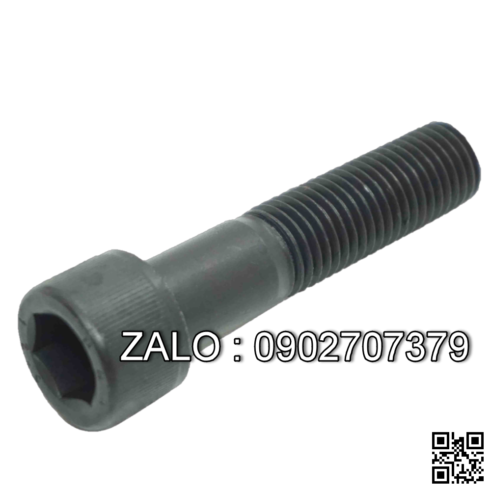 bulong lục giác M10x25mm cấp bền 12.9 thép đen
