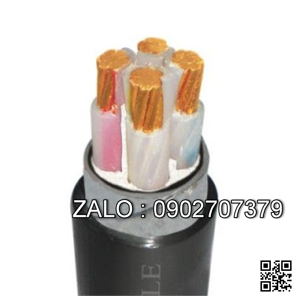 Cáp điện lực 4 lõi CXV màu đen LI: 3x10mm+1x6.0mm