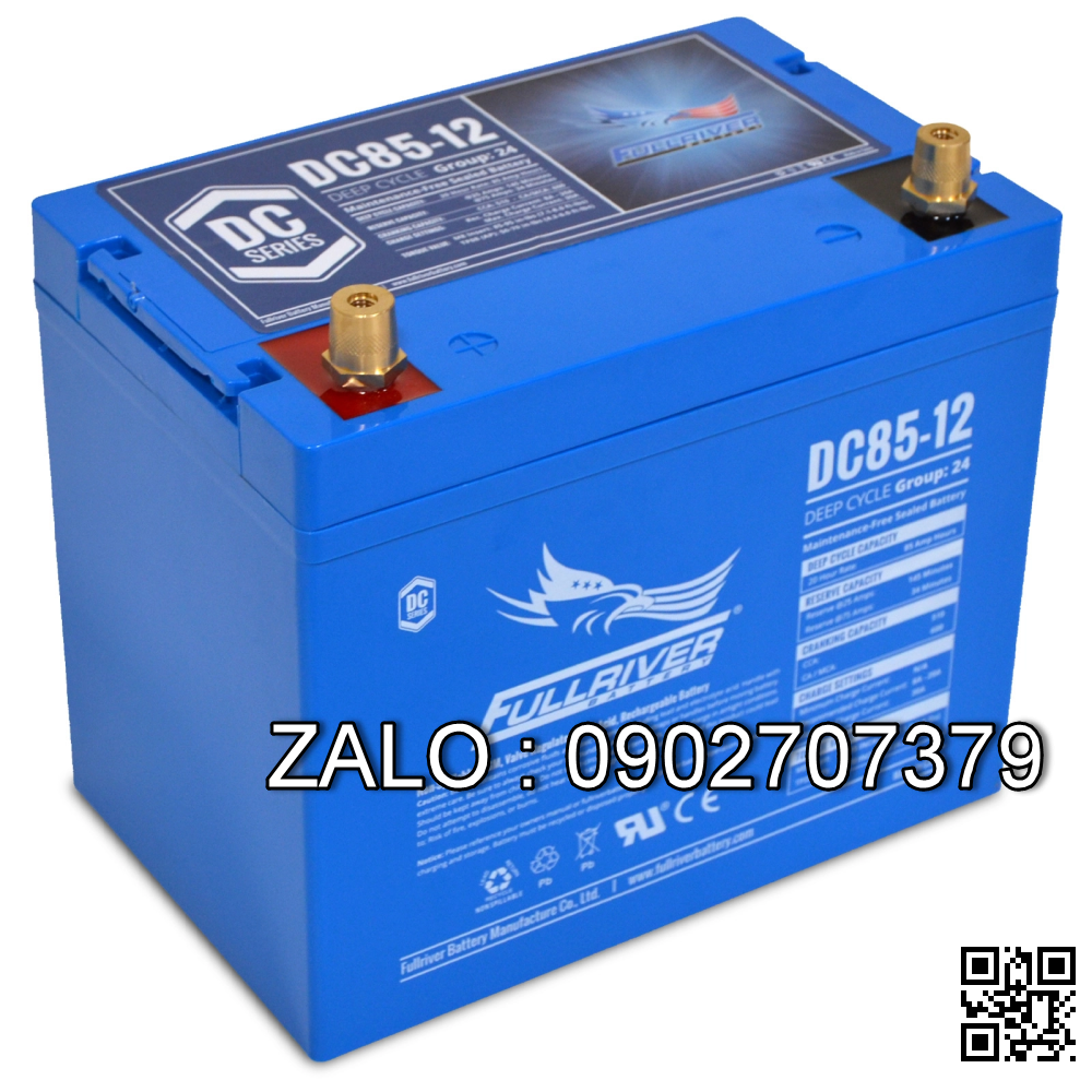 Bình ắc quy 12V 85AH Fullriver DC85-12 ( kích thước 260x169x236mm)
