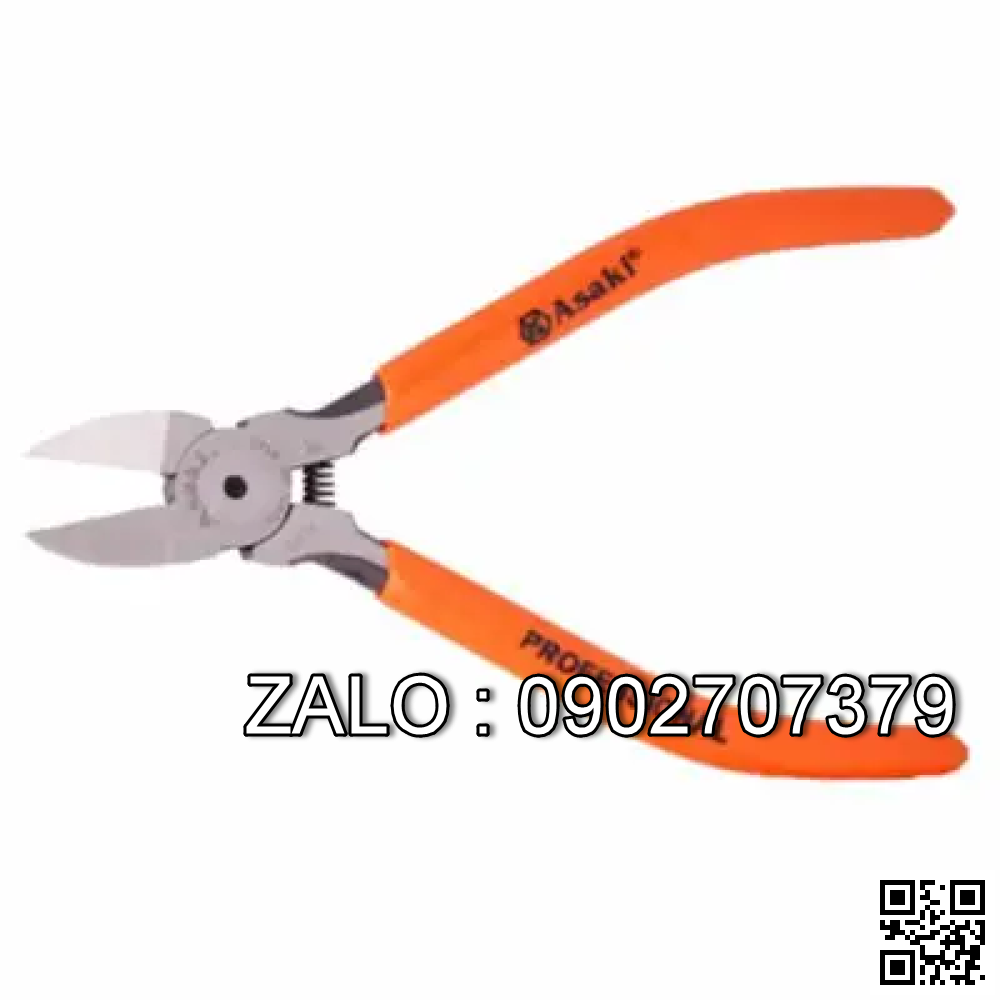Kìm cắt mỏ chéo cán bọc nhựa Mạ crom Asaki 5/125mm AK-8145