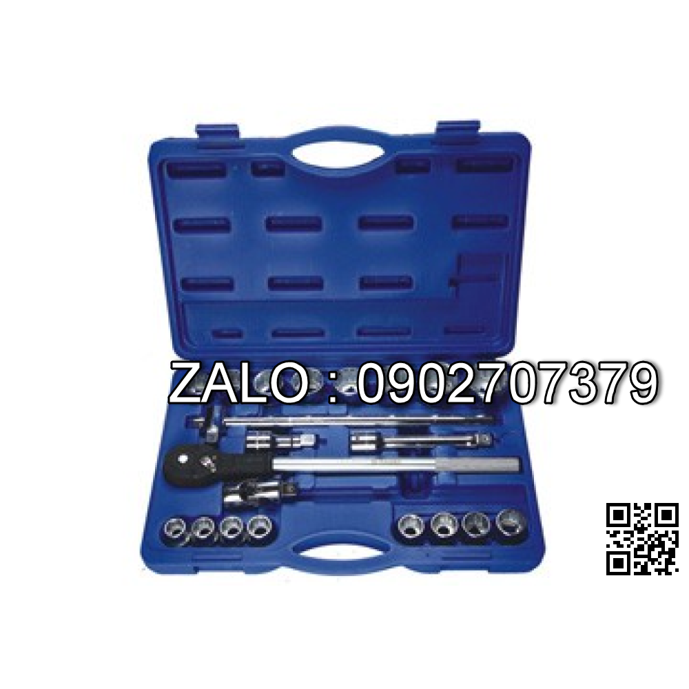 Bộ tuýp Asaki 21 chi tiết 3/4 Mạ crom
bóng AK-9758
