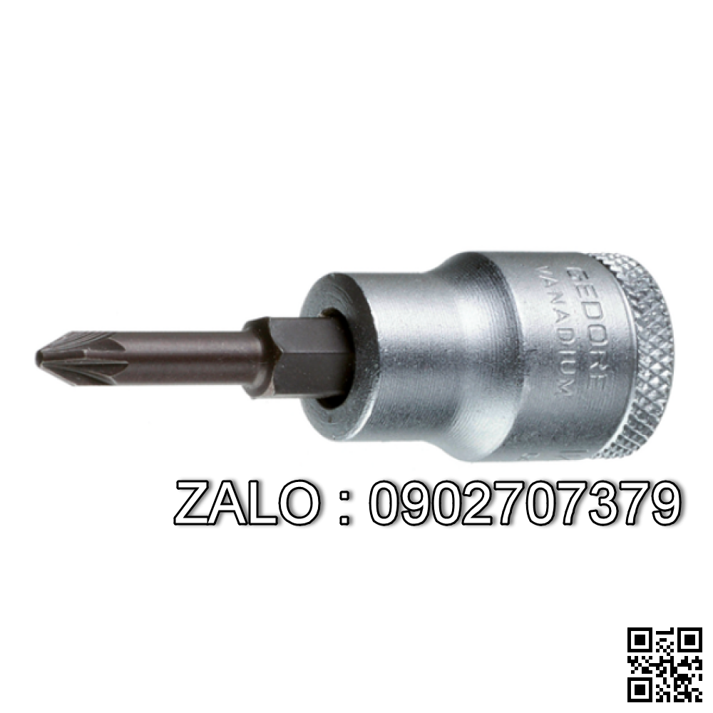 Đầu tuýp mũi vít hoa thị(torx) Asaki 1/2xT45x100mm Mạ crom AK-7246