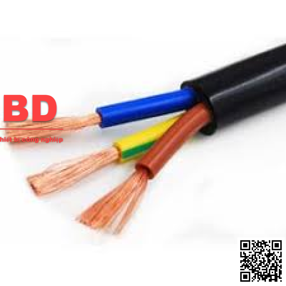Cáp điện mềm vỏ cao su có lõi bố 3 x 10