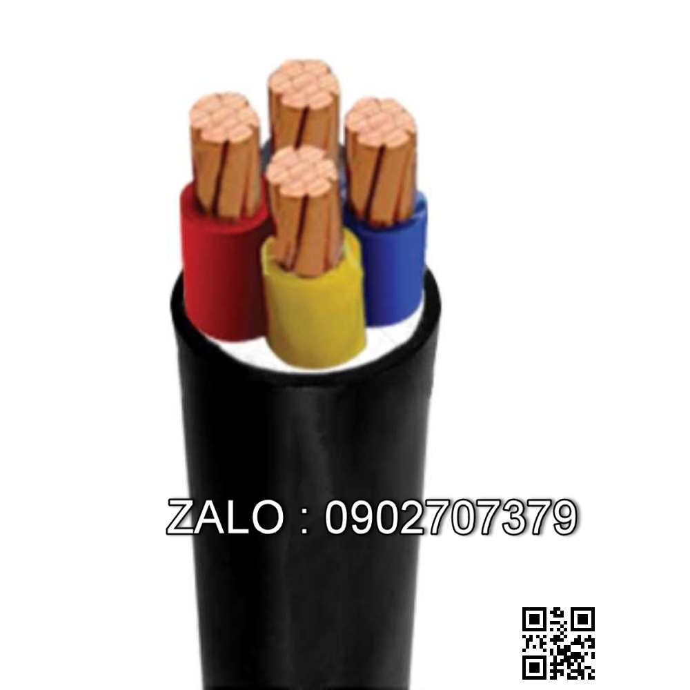 Dây cáp điện bọc PVC/PVC 3+1R CVV 3x400+1x185 mm