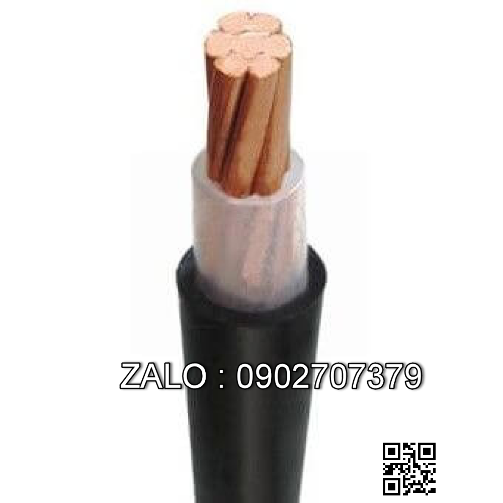 Cáp điện lực hạ thế (1 lõi, ruột đồng, cách điện XLPE, vỏ PVC) CXV-50 (1x19/1.8) -0,6/1kV