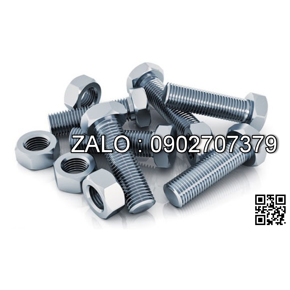 Đai ốc thường Thép 5.6 Mạ M18 - 10Chiếc/Gói