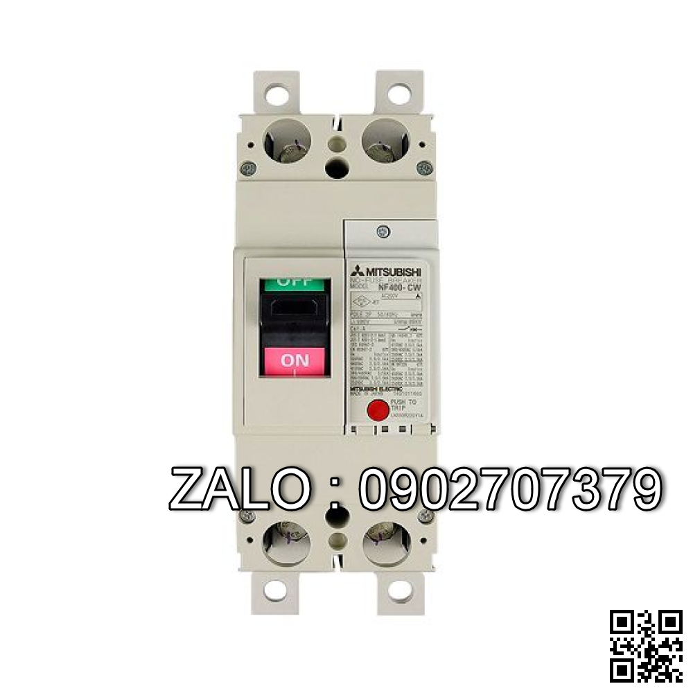 MCCB Mitsubishi NF400-CW 2P 250A 50kA