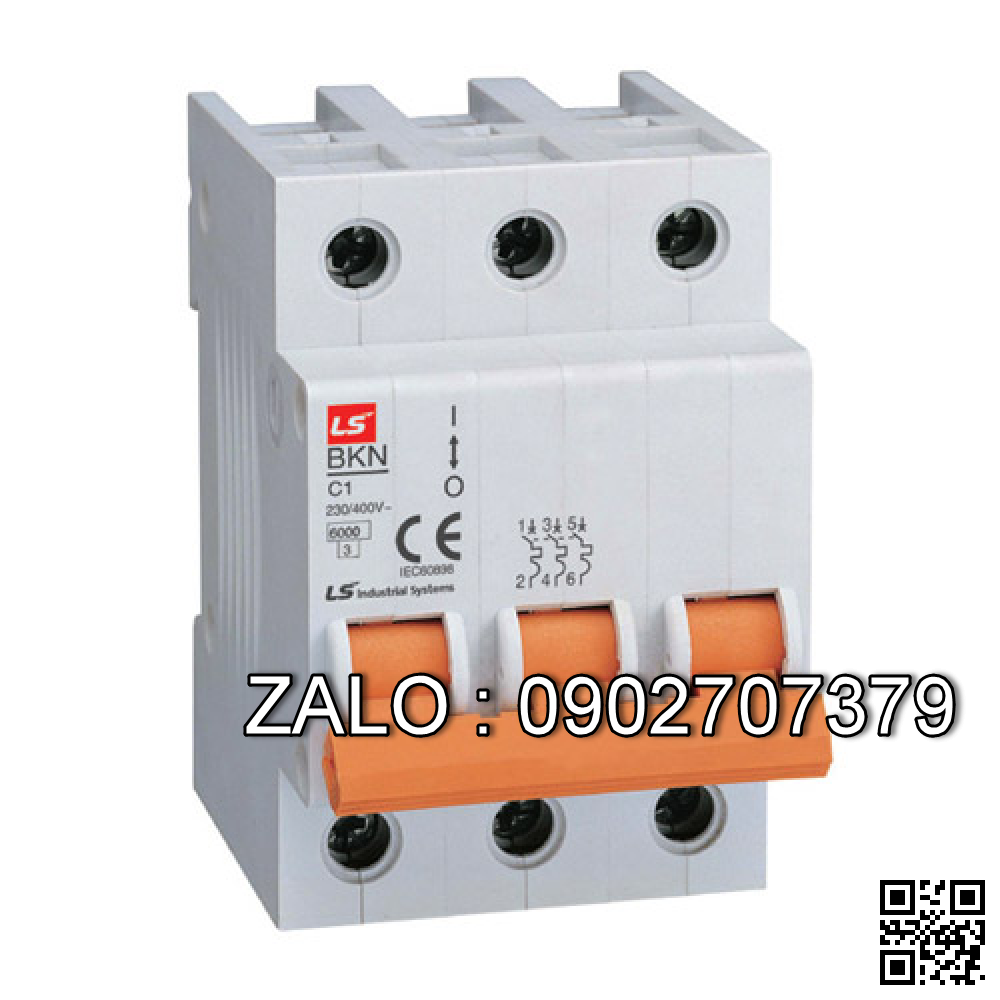 MCB LS 3 Cực 6 KA 25 A BKN-3P625
