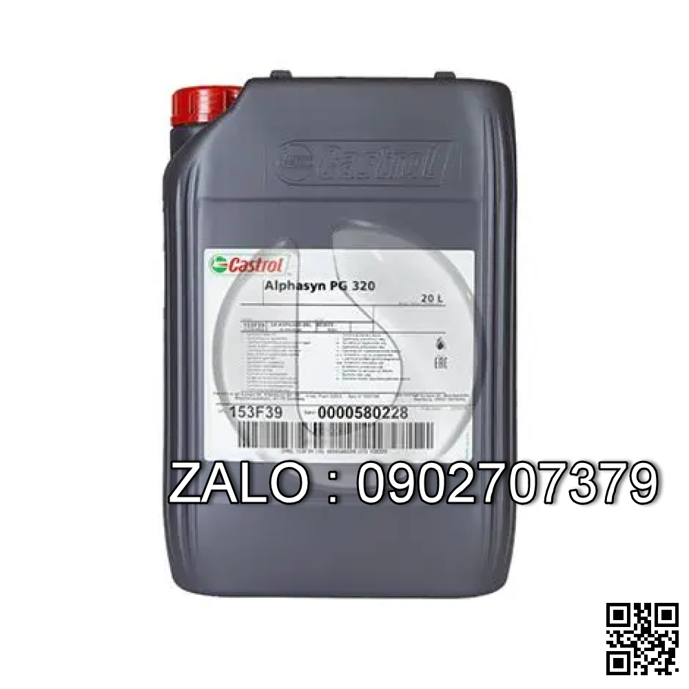 Dầu bánh răng tổng hợp cho bánh vít trục vít Castrol Alphasyn PG 320