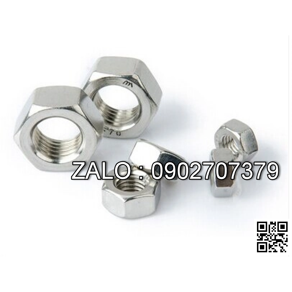 Đai ốc thường Inox M4 - 50Chiếc/Gói