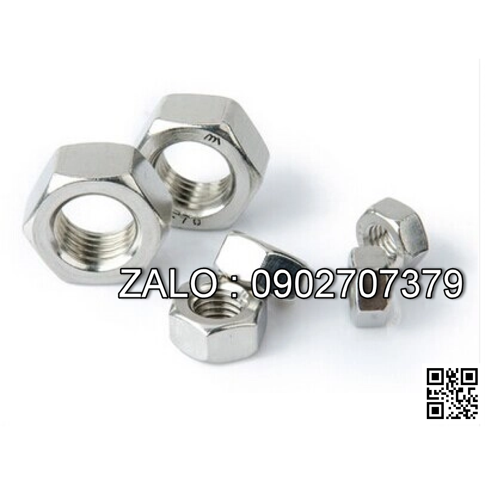 Đai ốc thường Inox M3 - 50Chiếc/Gói