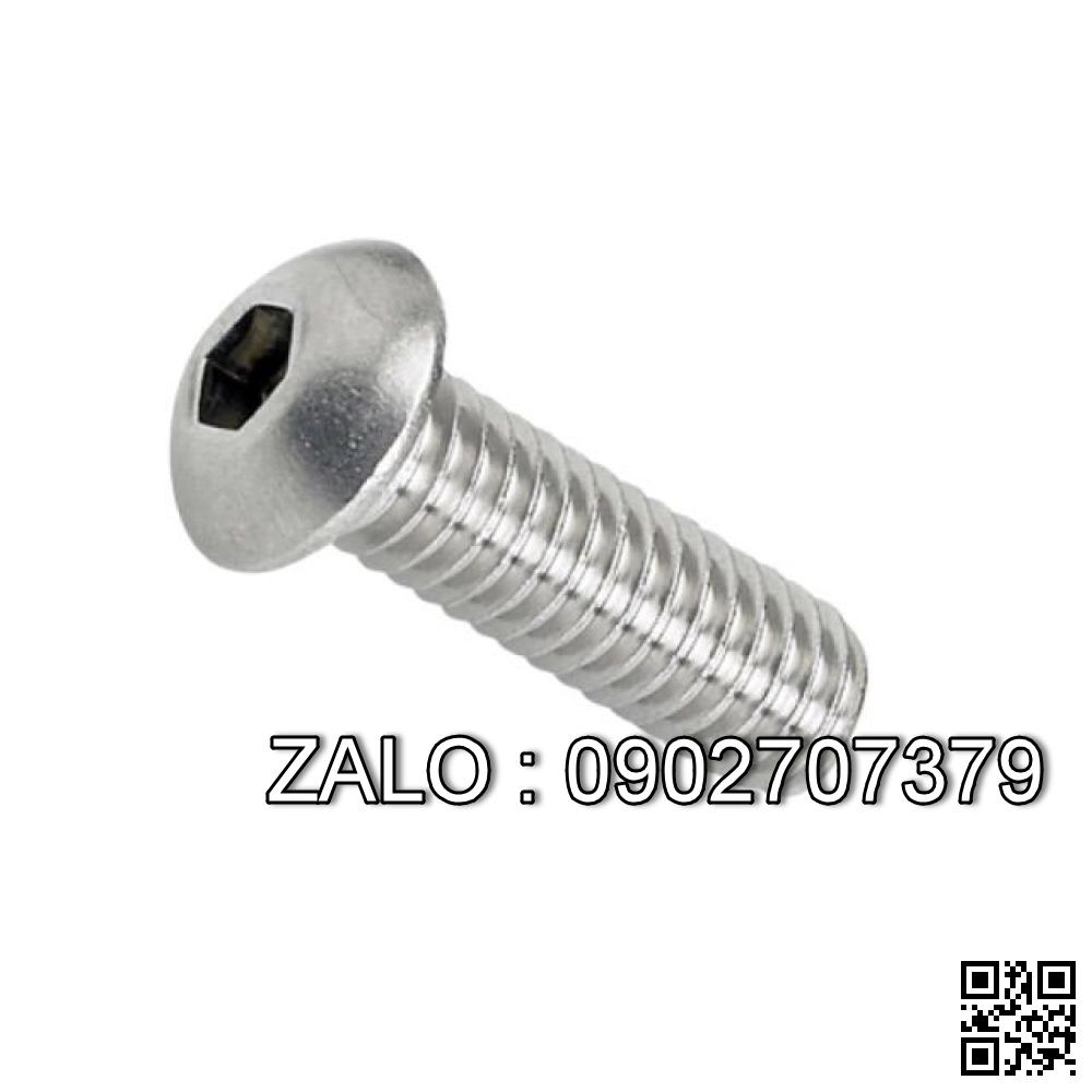 bulong dau luc giac, inox, M6*80/34mm