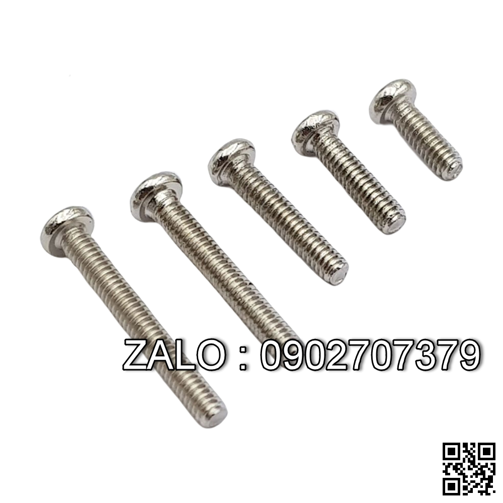 Ốc vít đầu tròn inox 304 M3x3