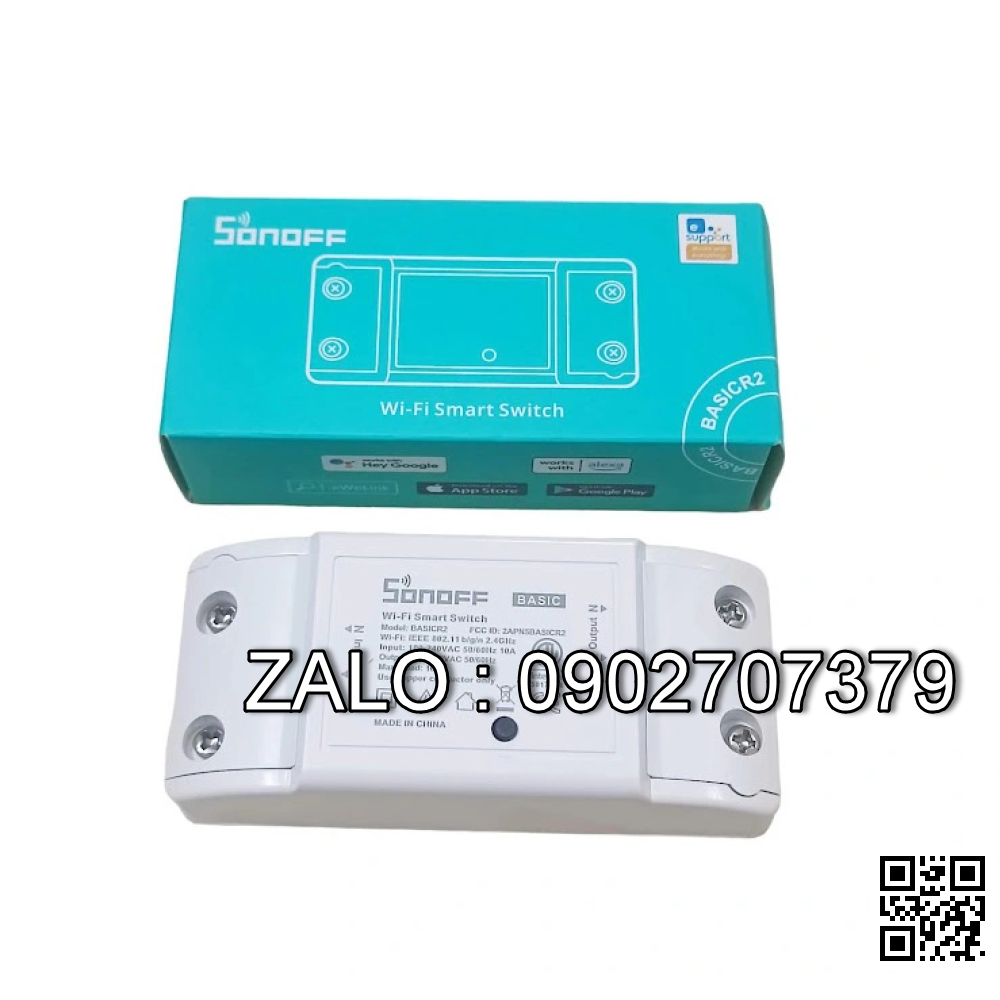 Công Tắc Tắt Mở Điện Thông Minh Sonoff Basic Điều Khiển Bằng Điện Thoại