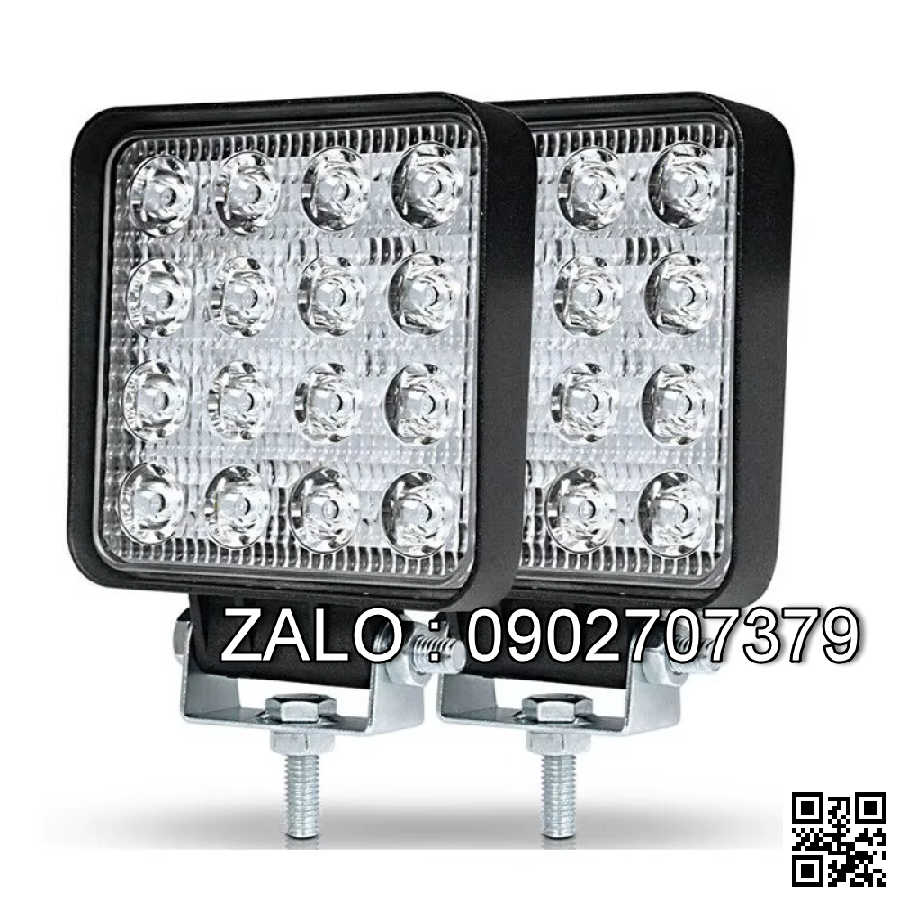 Đèn 12V-80V/40W led siêu sáng 16 bóng