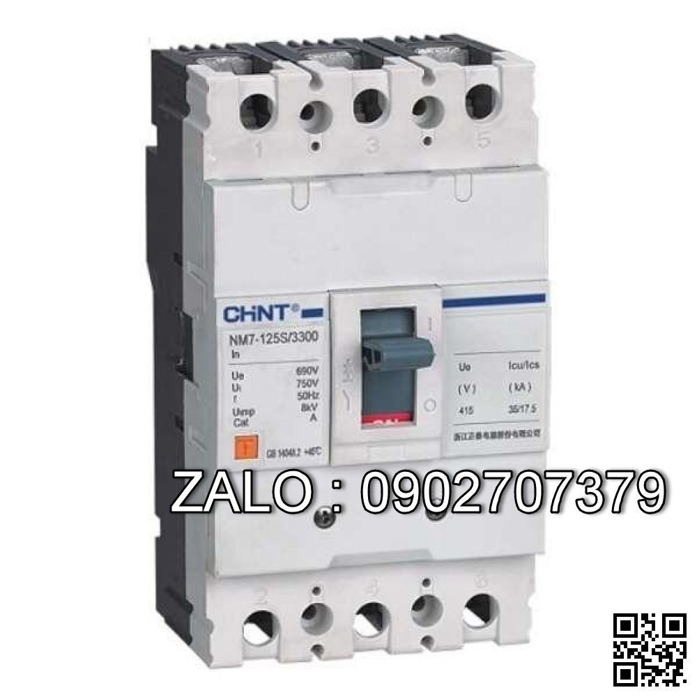 MCCB Chint NM1-250S-160, 25KA, 3P