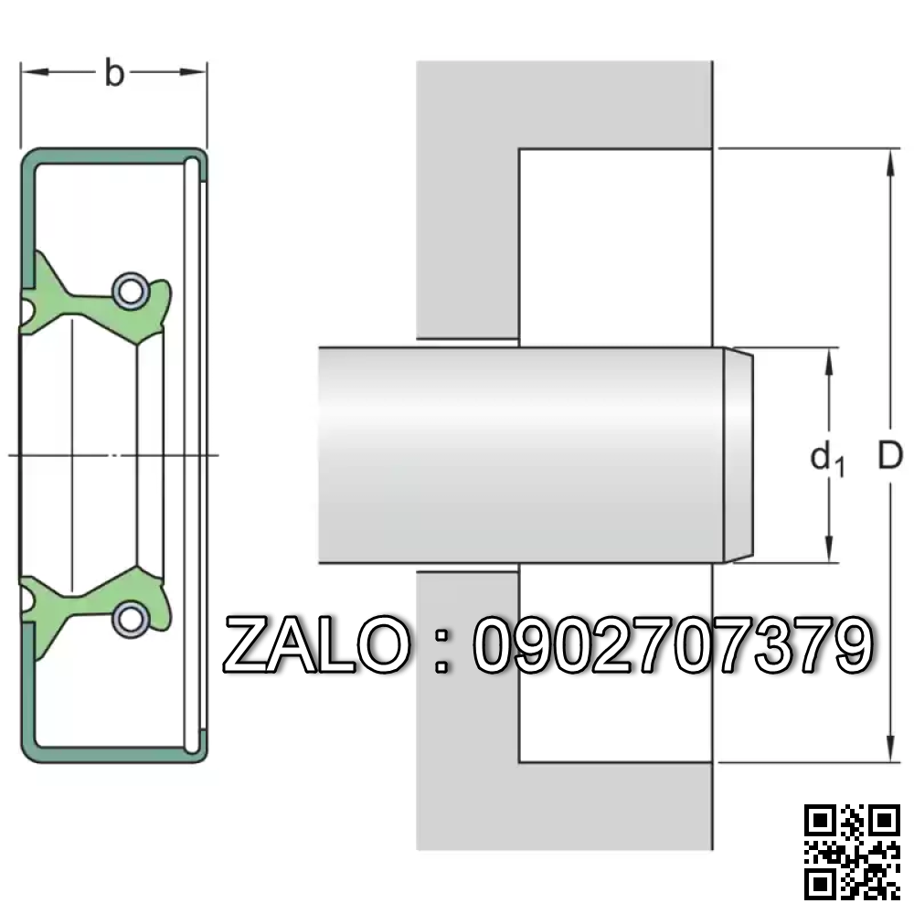 Phốt lò xo 25X35X6 HMSA10 RG