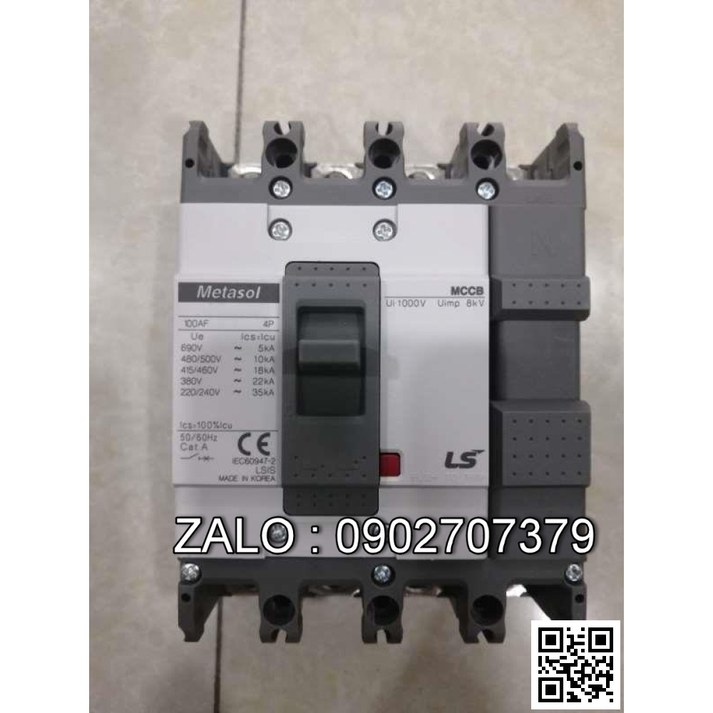 MCCB LS ABS804c 630A 75kA 4P