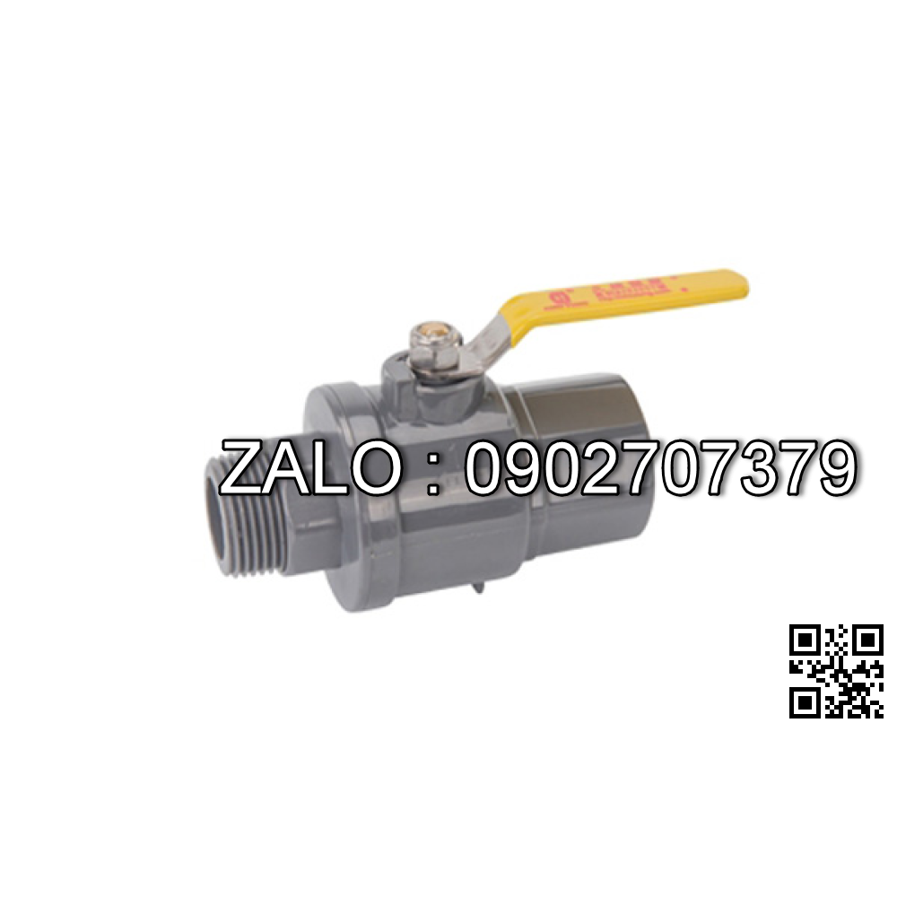 van nhựa bi inox tay gạt phi 34
