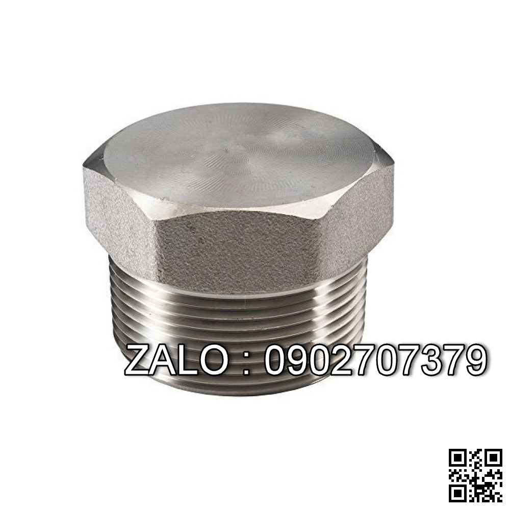 Nút bịt ren ngoài Inox 304 1-1/4