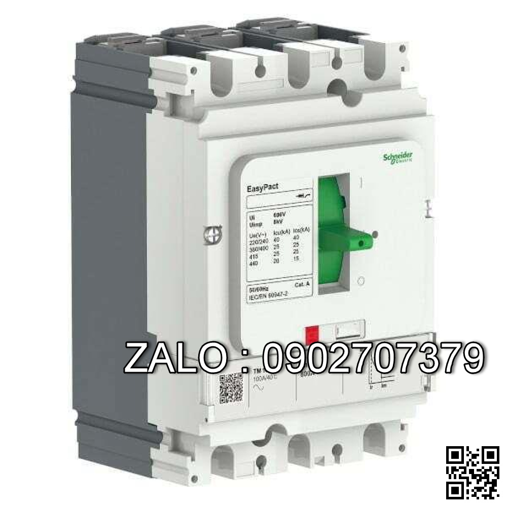 MCCB Schneider EZC250H3150 150A 36kA 3P