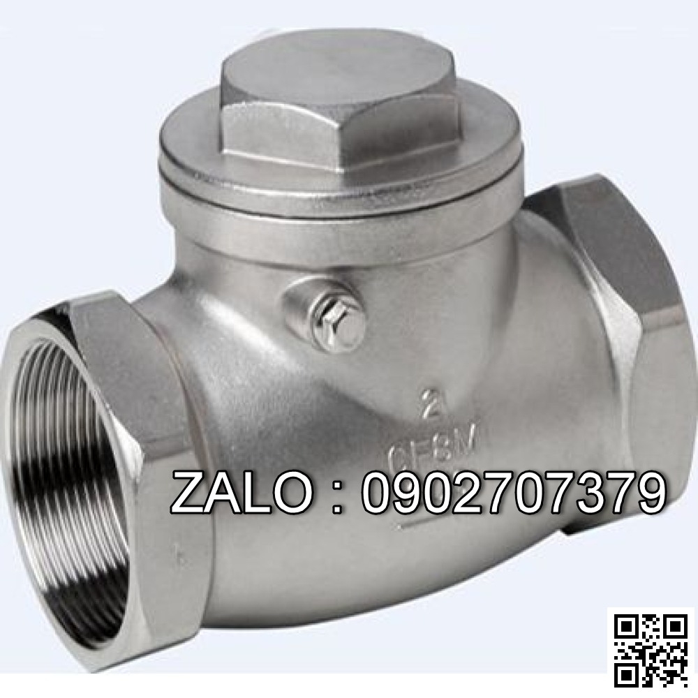 Van 1 chiều lá ren Inox 316 DN5