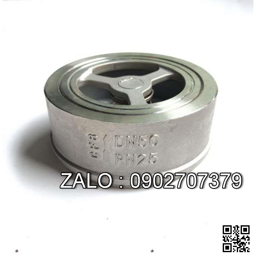 Van 1 chiều đĩa Inox 201 DN24