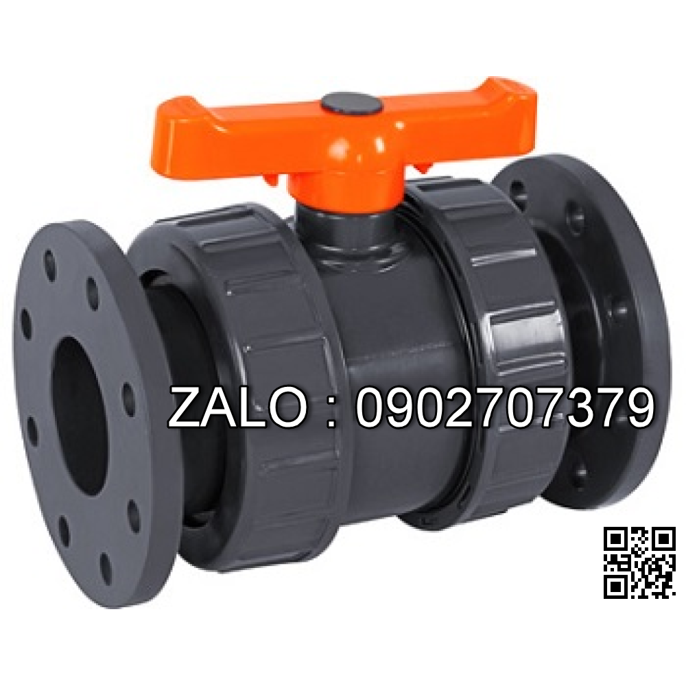 Van khóa nước nhựa tay gạt màu trắng 200 Bình Minh