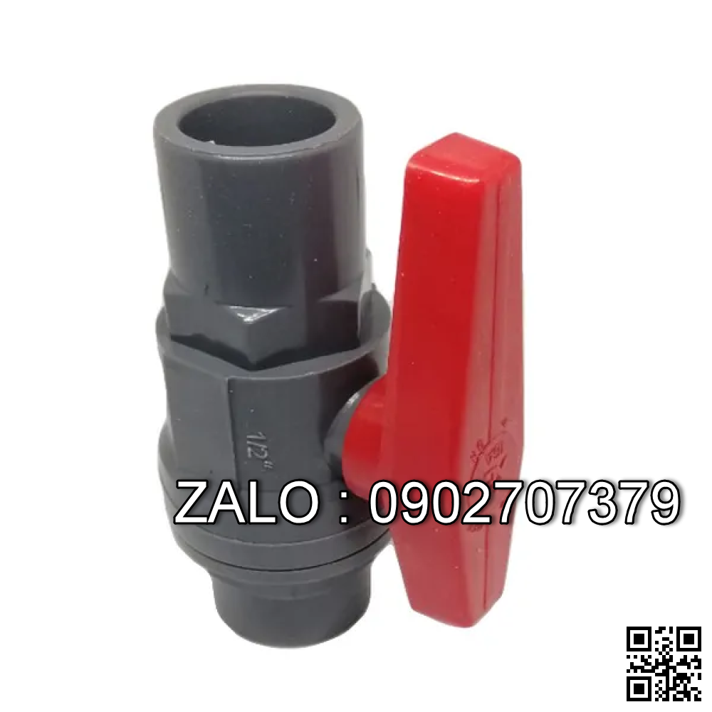 Van khóa nước nhựa tay vặn màu đỏ 160 Bình Minh