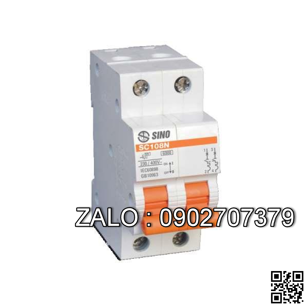 MCB 2P 20A 6kA SC68N/C2020 Sino