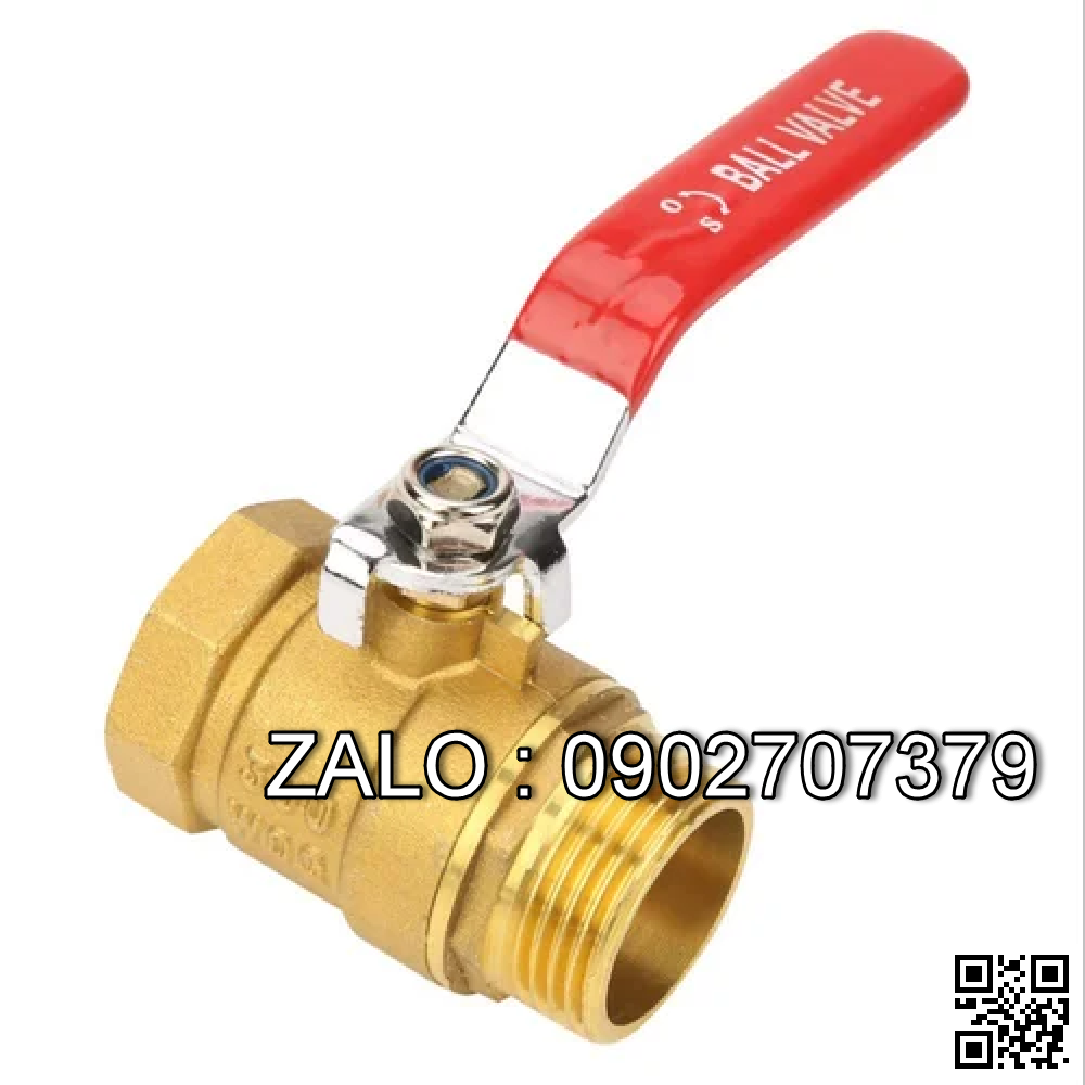 Van khóa thau tay gạt Inox màu xanh 21